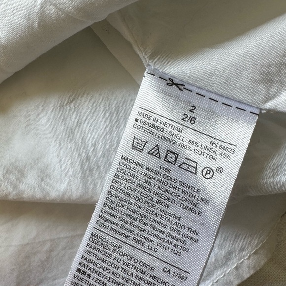 GAP - Cute Linen White Skirt - Picture 7 of 9